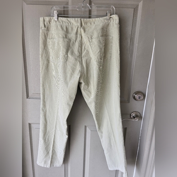 Talbots Courdory Pants Women Size 16 Gray Signature Ankle Retro Casual Logo - Picture 7 of 12